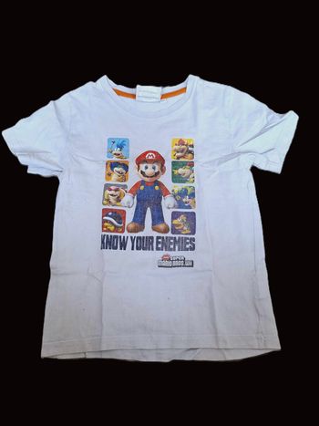 T-shirt manches courtes 8 ans Mario