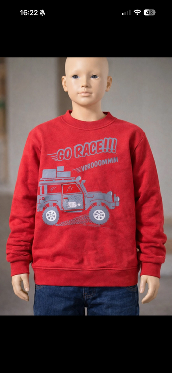Sweat-shirt enfant go race