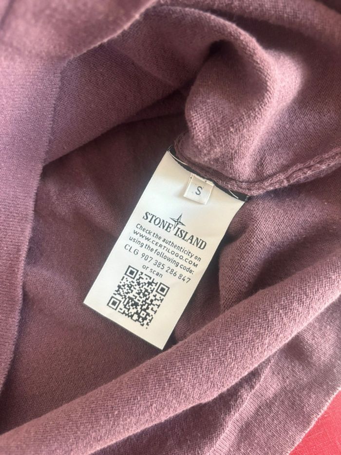 Sweat Stone Island taille S rouge bordeaux - photo numéro 7