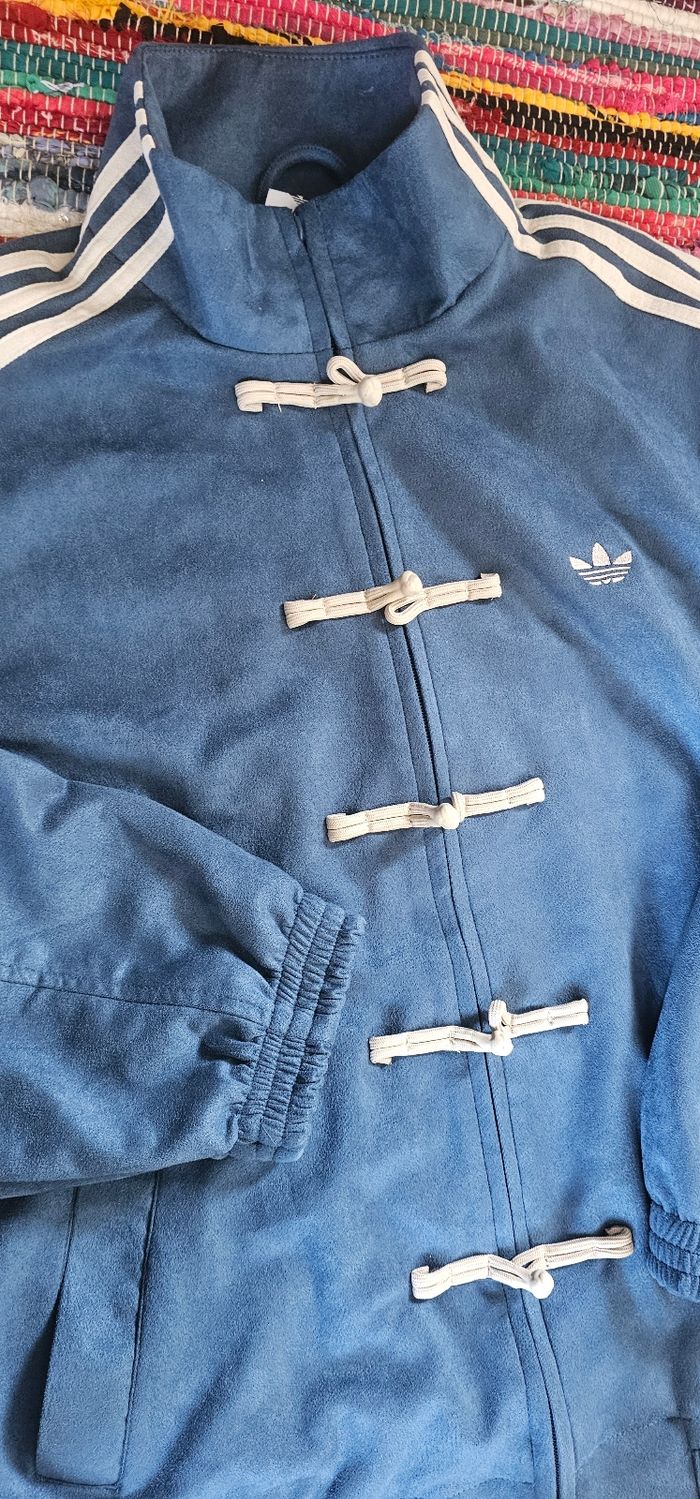 Veste tang Adidas bleu taille L nouvel an chinois - photo numéro 2