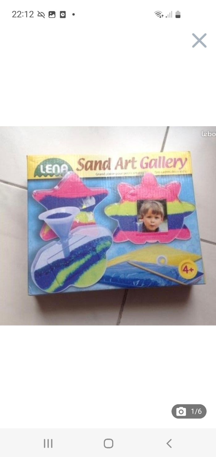 Jeu créatif - Sand art gallery / Cadres en sable