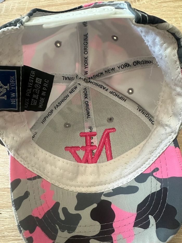 Casquette grise et rose New York - photo numéro 4