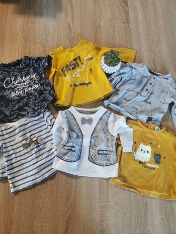 Lot 6 tee shirts 3 mois