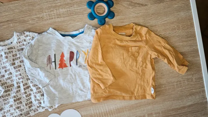 Lot t-shirts manches longues 3mois - photo numéro 3