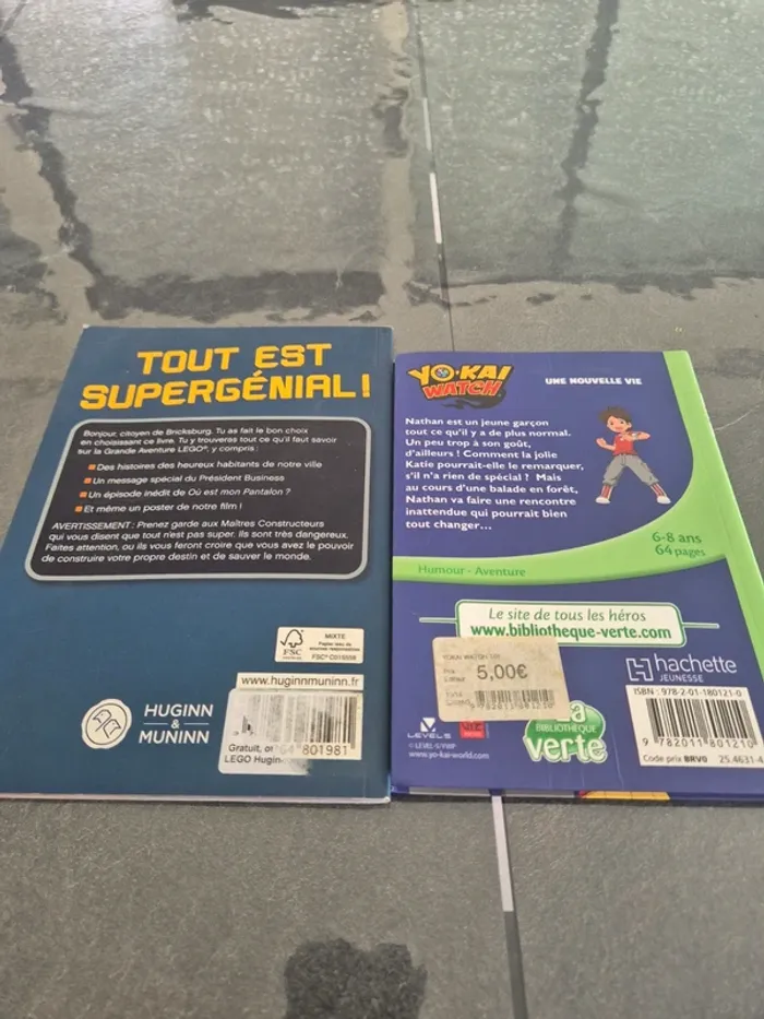 Lot de 2 Livres enfant Lego et Yo-Kai Watch - photo numéro 2