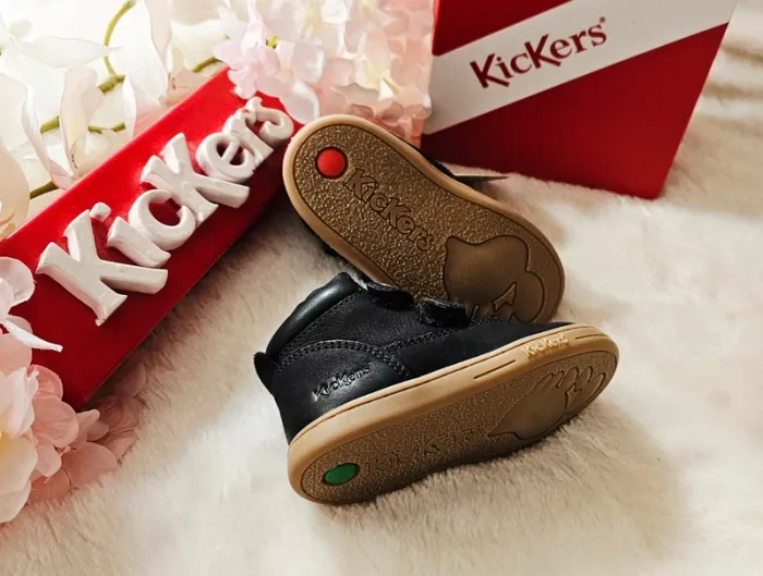 Bottes Bottines cuir Scratch 1er pas 👣 Kickers T20 - photo numéro 2