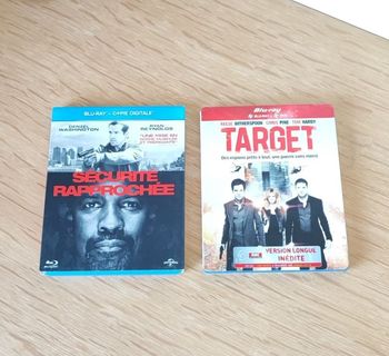 📽️ Lot de 2 Blu-Ray "Sécurité rapprochée" et "Target" 📽️