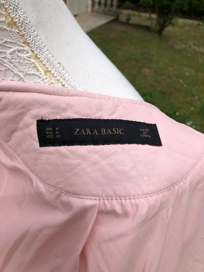 Blouson Zara en simili cuir neuve taille M - photo numéro 8