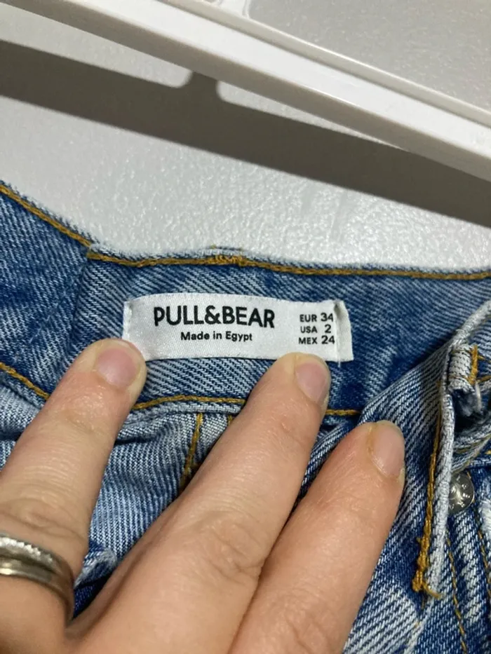 Mini short en jean taille haute Pull&Bear – Taille 34 - photo numéro 9