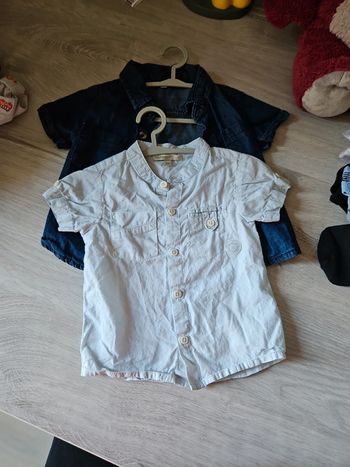 2 chemises manche courtes