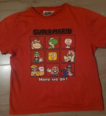 T-shirt Super Mario rouge