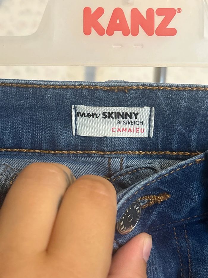 Jeans mon skinny bi stretch taille 34 marque camaïeu - photo numéro 3
