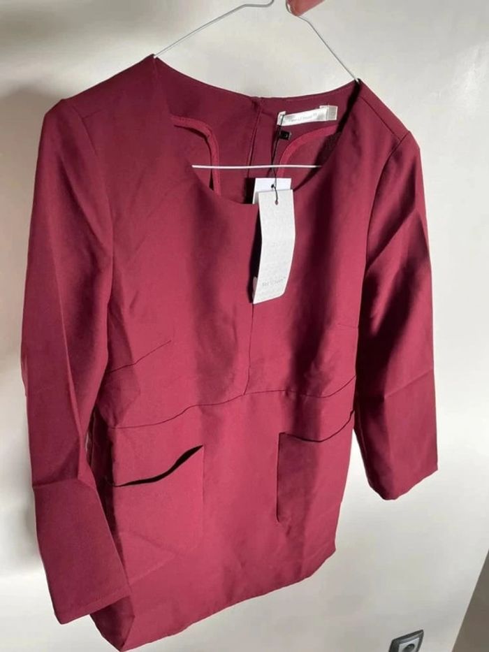 Blouse bordeaux magnifique