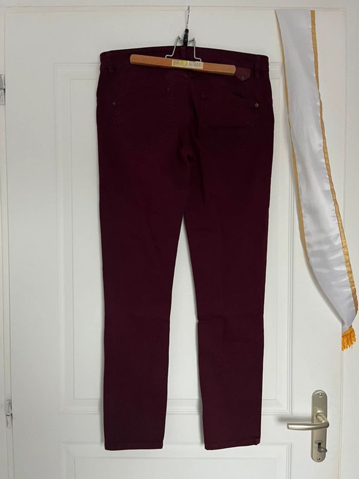 Ensemble (blouse Cache Cache + pantalon taille basse Ikks) taille M très bon état - photo numéro 15