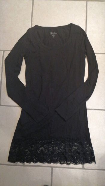 T-shirt noir à longues manches