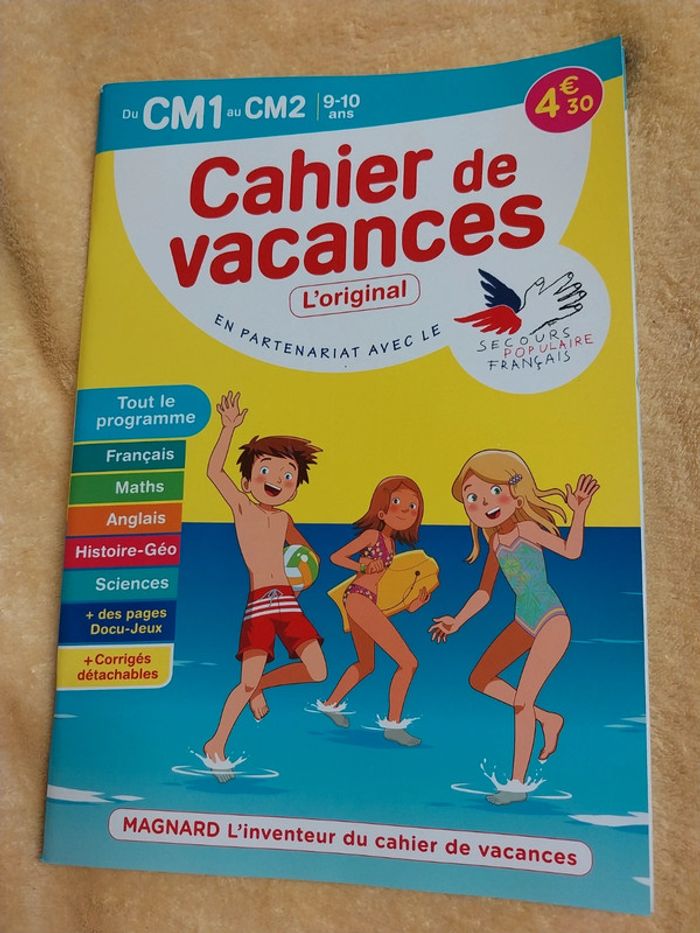 Cahier de vacances