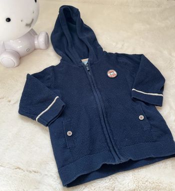 Gilet neuf zippé 12 mois - obaibi