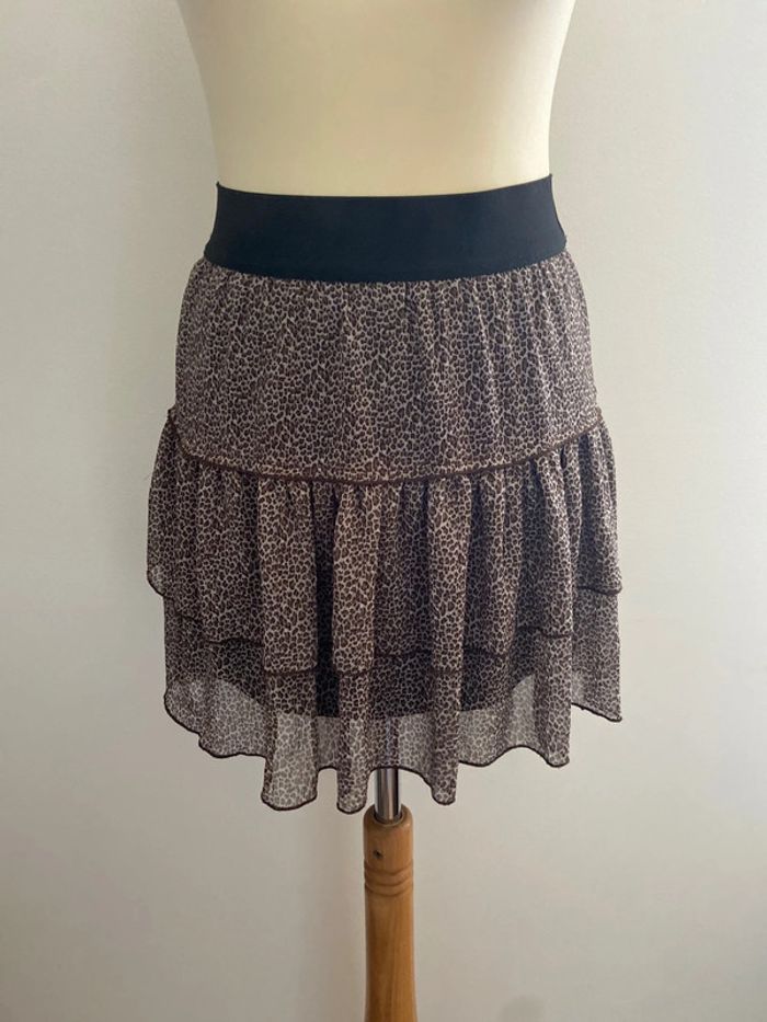 Jupe courte plissée femme taille M de marque Cache cache