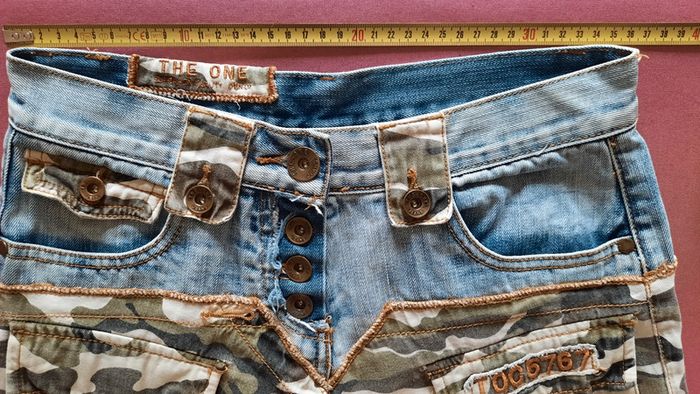 Bermuda jean/treillis - photo numéro 3