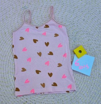 Debardeur, maillot de corps fille 6 ans