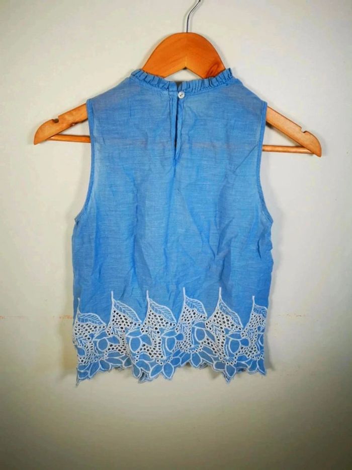 C34 blouse bleu stradivarius S - photo numéro 2