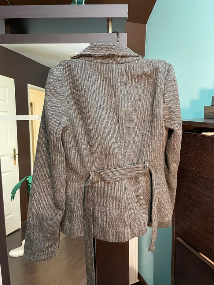 Veste gris chiné femme H&M TXS - photo numéro 4
