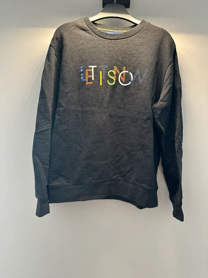 Pull chaud gris « let it snow » Jules M