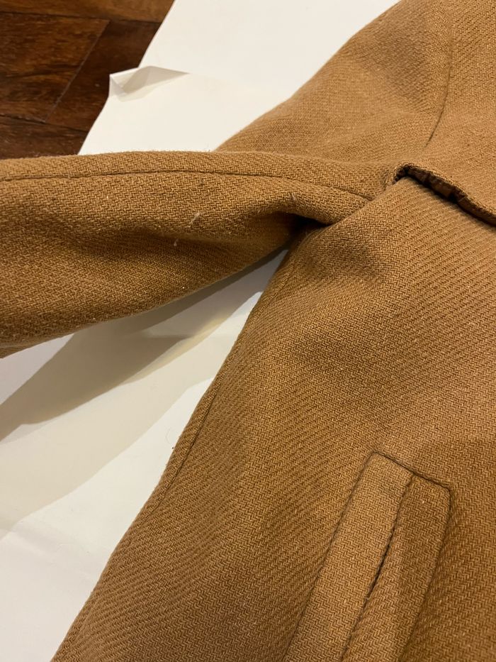 Veste manteau camel zara basic taille XS/34 - photo numéro 7