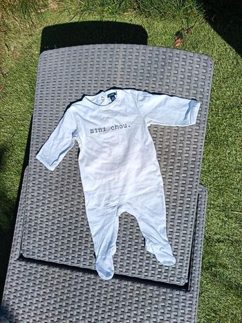 Pyjama grenouillère léger fin très bon état Kiabi 3 mois 62 cm.