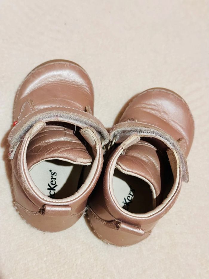 Kickers rose beige taille 21 - photo numéro 4