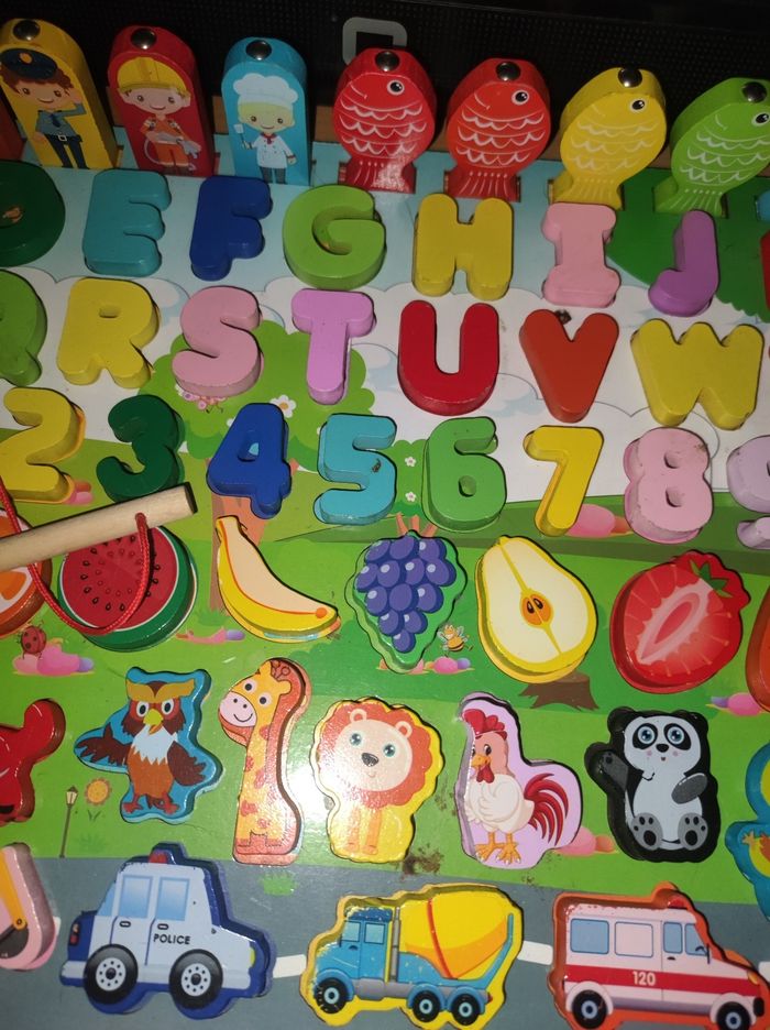 Puzzle éducatif montessori en bois - photo numéro 6