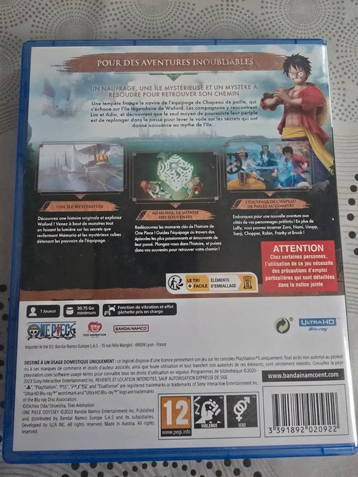 Jeu ps5 one piece odyssey - photo numéro 2