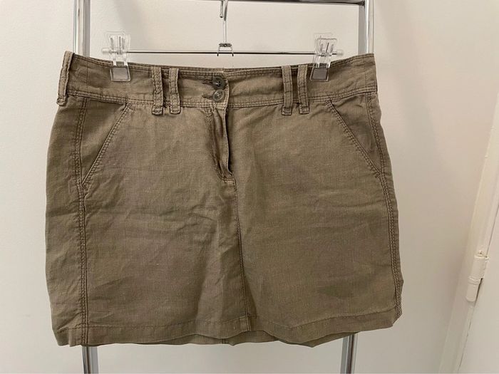 Jupe droite kaki 36 Benetton