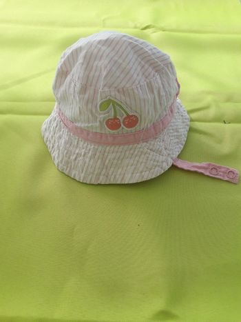 Chapeau soleil bébé filles 38 cms/ 1 mois