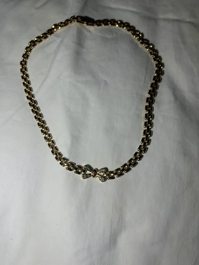 Collier vintage dorée - photo numéro 2
