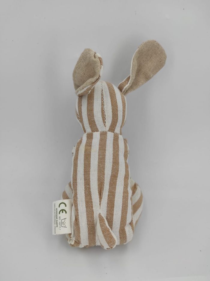 Peluche Doudou Lapin Chien Rayé Nature & Senteurs - photo numéro 2