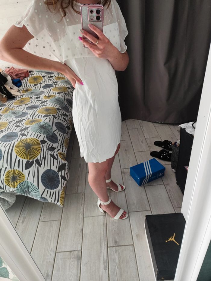Robe Zara blanche taille M - photo numéro 2