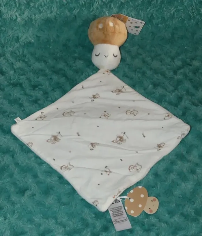 Doudou plat champignon Sergent major 🍄Neuf