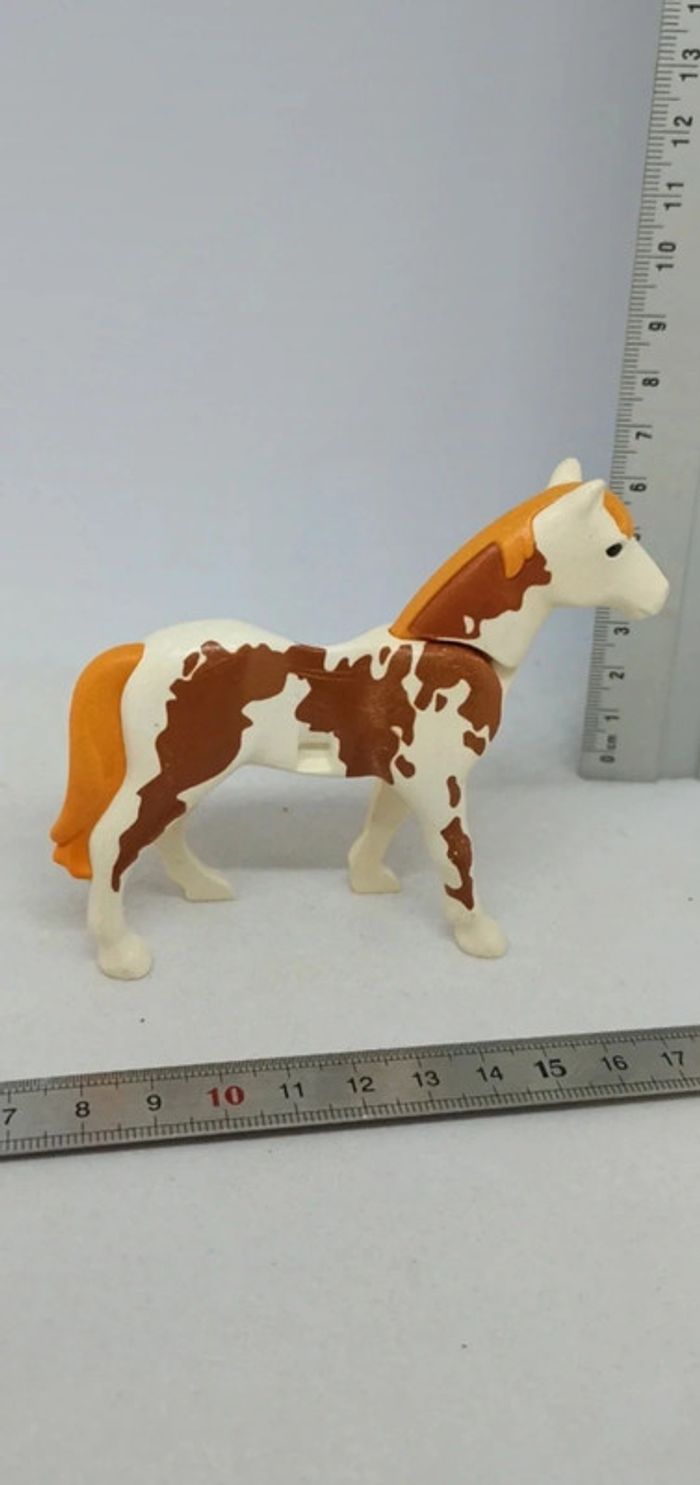 Cheval tacheté crème et marron playmobil - photo numéro 2
