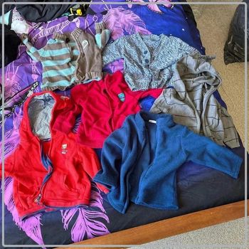 6 vestes 12mois garçon