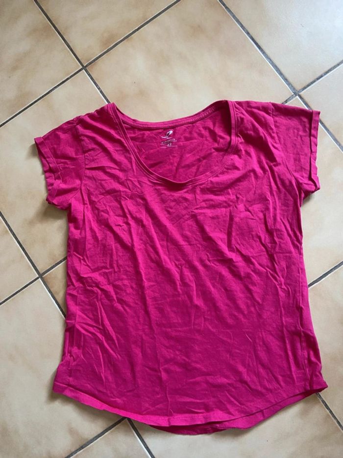 T shirt rose femme 42
