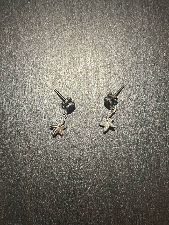 Boucles d’oreilles en forme de feuilles