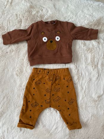 Ensemble marron nounours