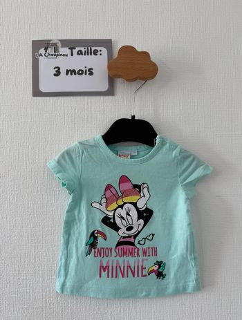 Tee shirt manches courtes - taille 3 mois 🌸