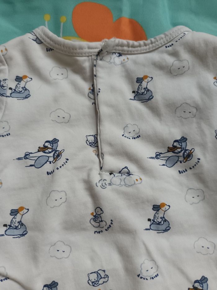 Ensemble tshirt avec body et pantalon 1 mois sergent major - photo numéro 6