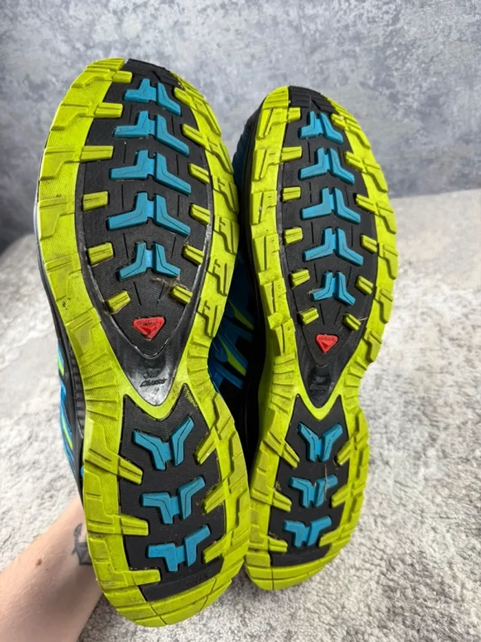 Salomon XA Pro 3D Gore-Tex - Trekking Shoes - Blue & Yellow - photo numéro 9