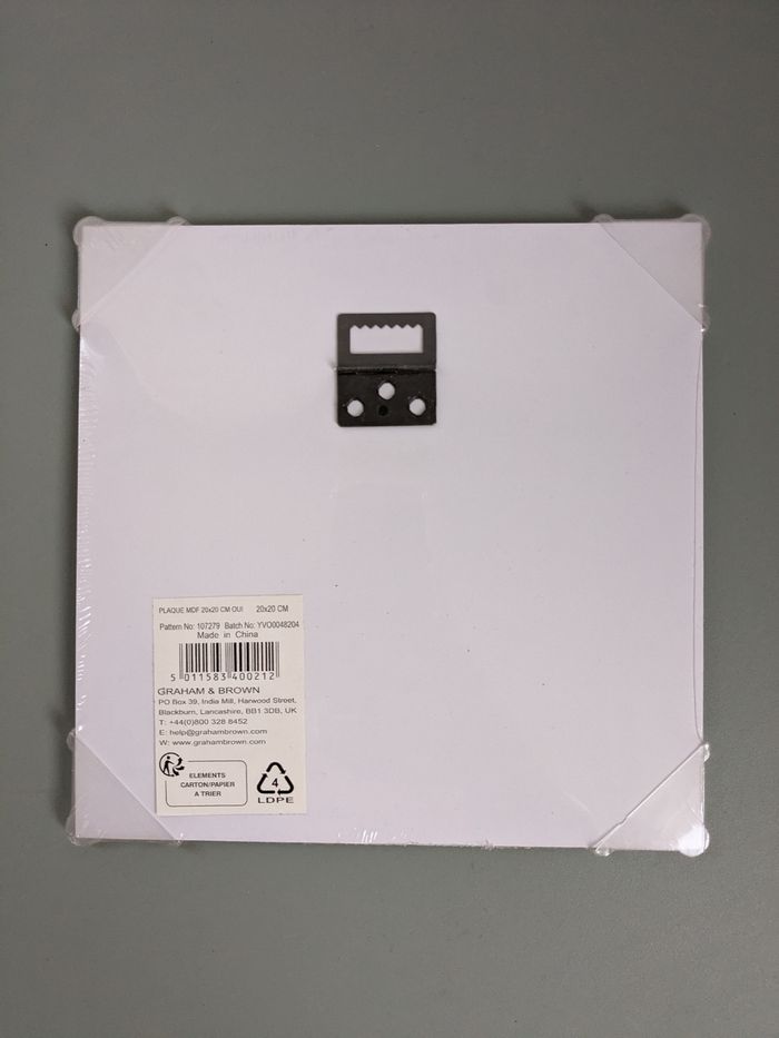 Plaque 20x20 oui mais non - photo numéro 3