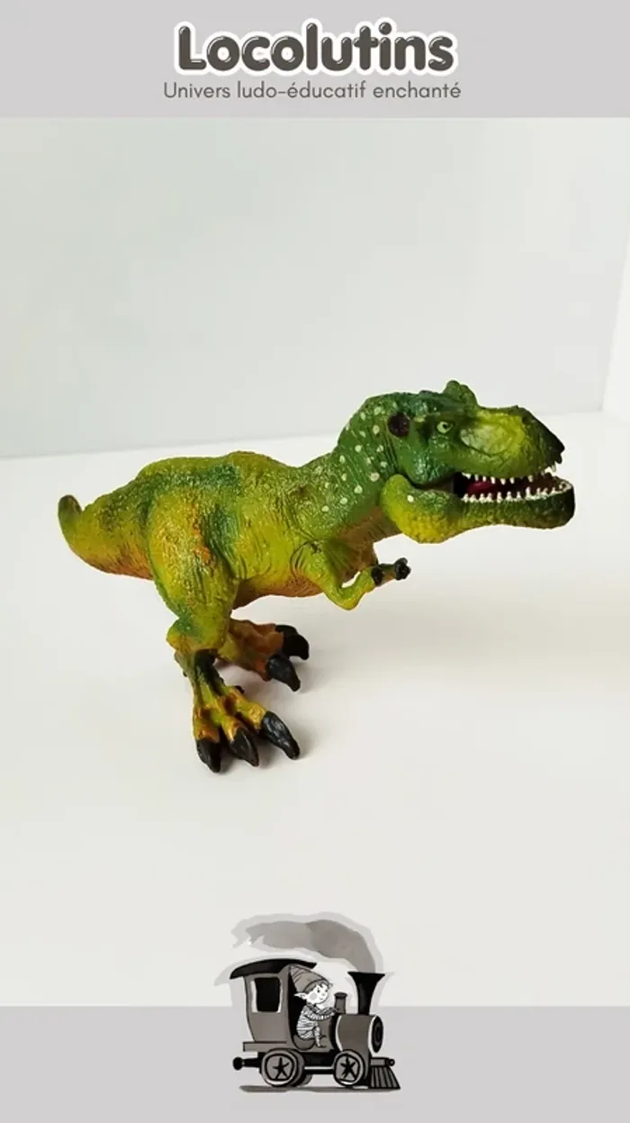 🚂 Figurine ▪ T-rex dinosaure pleine et solide - photo numéro 2