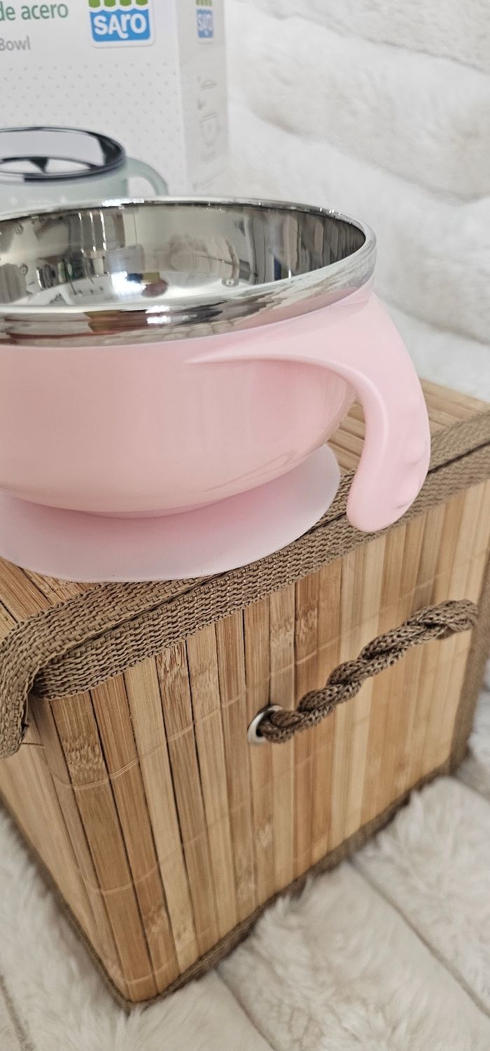 Bol thermique en acier rose Neuf - photo numéro 6