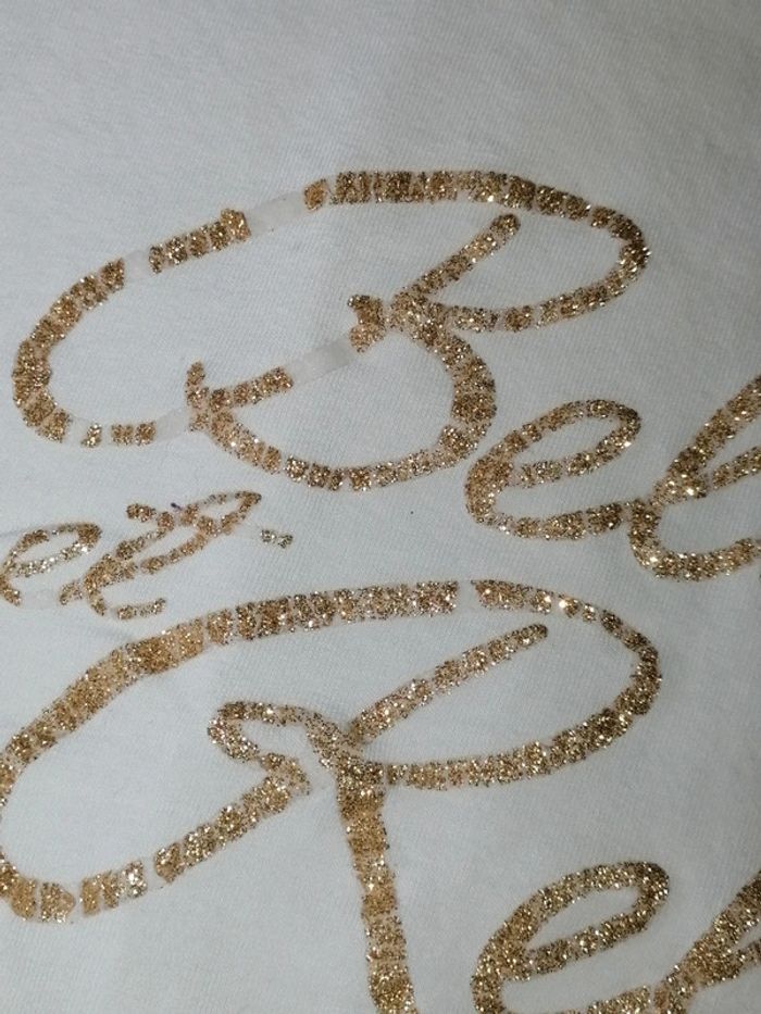 Tee-shirt 4ans belle et rebelle - photo numéro 4